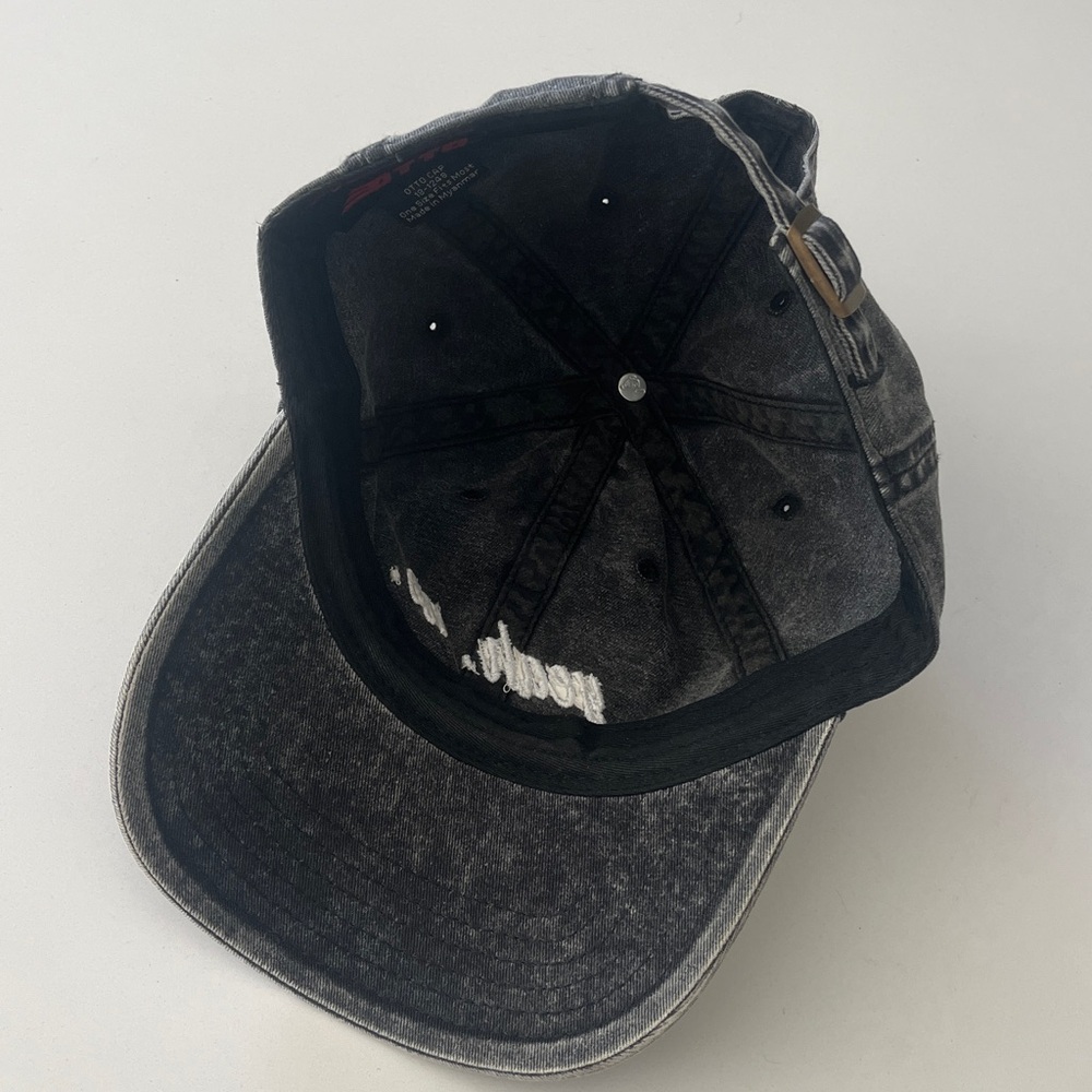 OTTO Black Denim Cap with Embroidered Logo - Picture 4 of 6